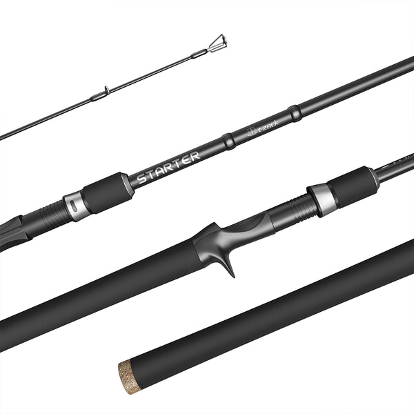  T-Zack Medium Heavy Casting Rod, 1 Piece Bass Fishing Rod,  Fast Action Baitcasting Rod with 24Ton Toray Carbon for Saltwater &  Freshwater : Sports & Outdoors