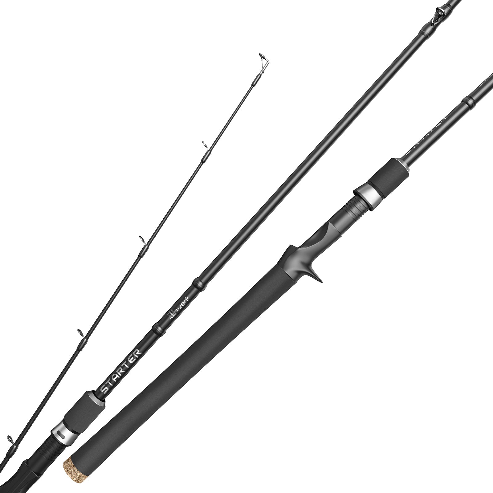 2 piece baitcaster rod Piscifun Torrent Casting Two Pieces including bass Baitcaster Rod Reel Combo, 2-Piece